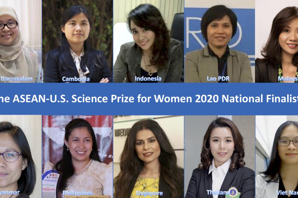 Finalists Chosen for 2020 ASEAN‑U.S. Science Prize for Women
